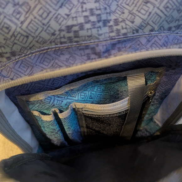 L.L. Bean Blue and Purple Deluxe Backpack - Picture 4 of 10